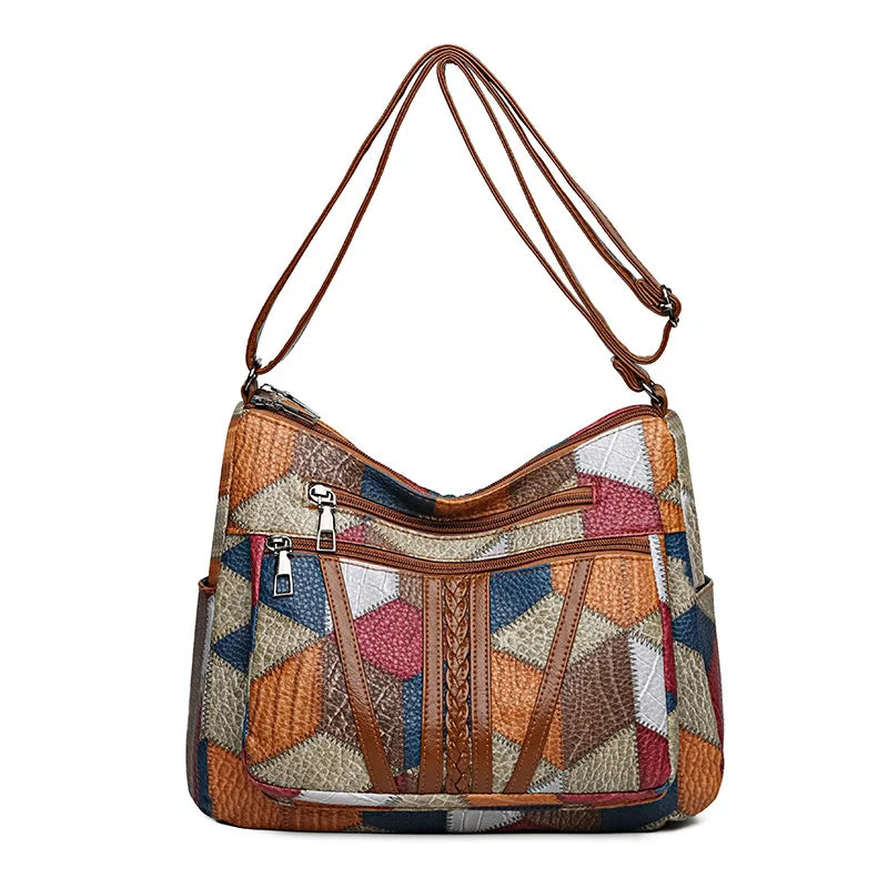 Multi-pocket Retro Shoulder Bag