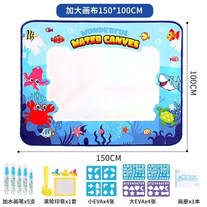 Kids Doodle Water Canvas – Mess-Free Painting Carpet