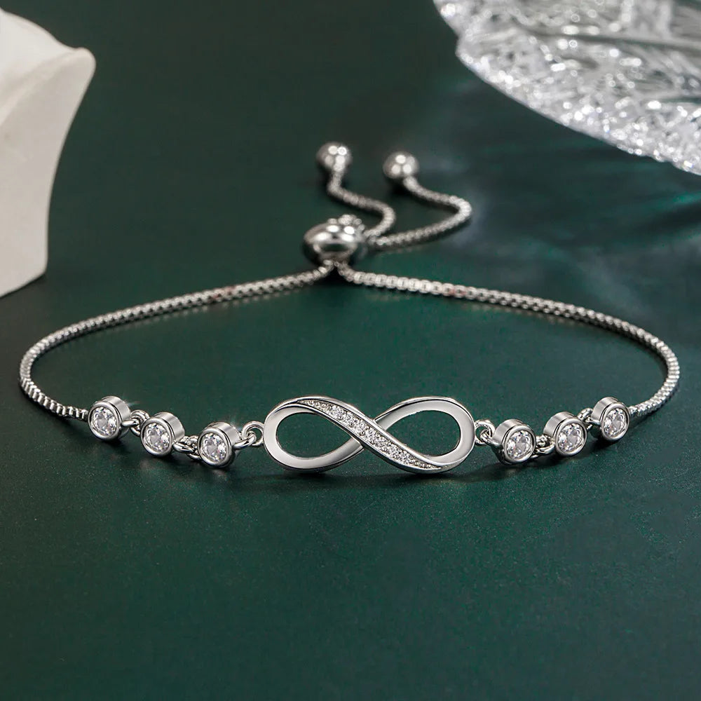 925 Silver Crystal Luxury Bracelet for Women”
