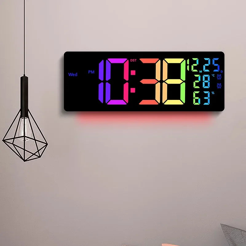 Color-Changing LED Wall Clock – Dynamic Room Decor