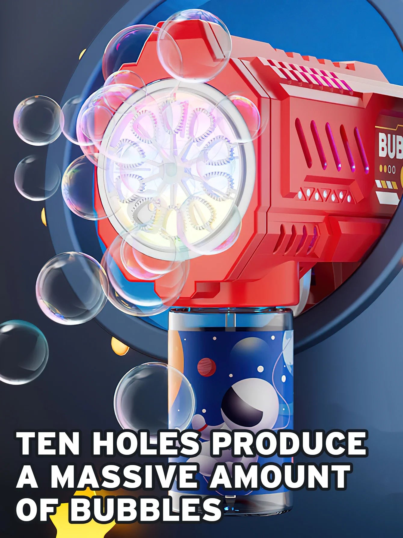 Automatic Bubble Gun – Rocket Bubble Machine for Kids