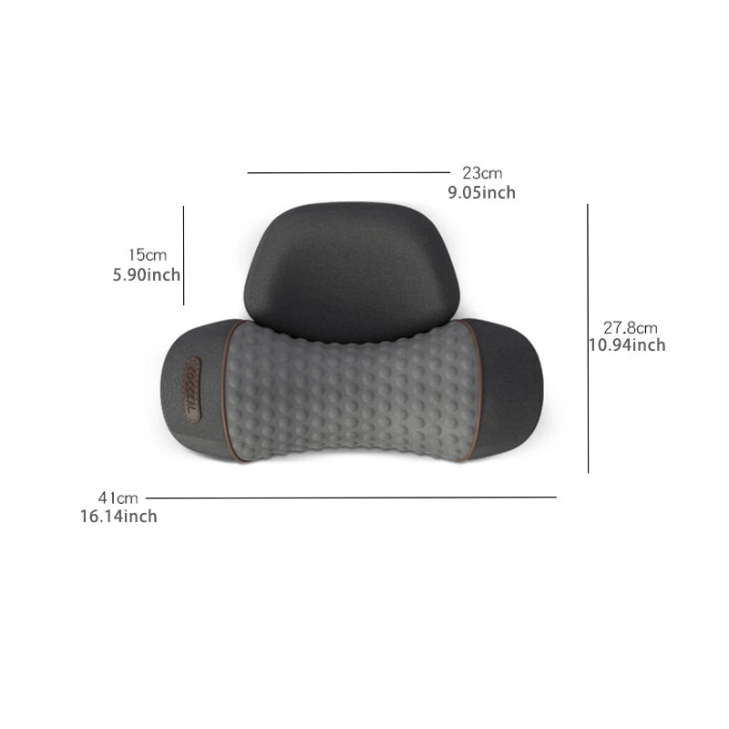 Electric Cervical Pillow Massager – Hot Compress & Vibration