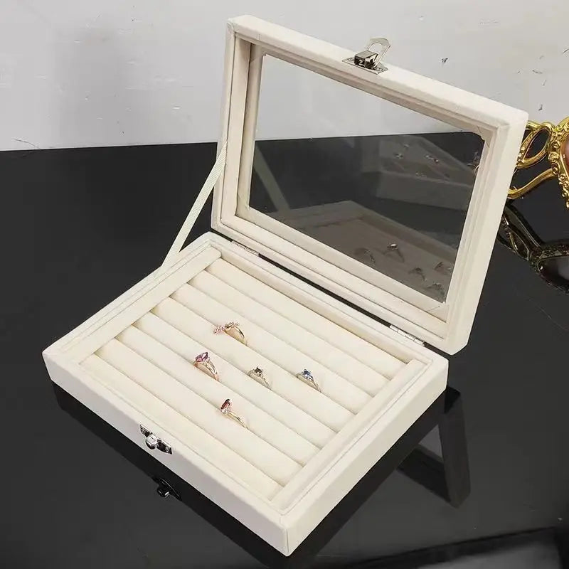 Velvet Box for Storing and Displaying Rings”