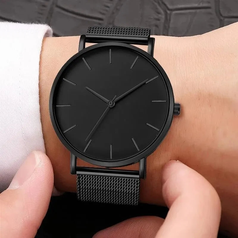 Men's Ultra Thin Mesh Quartz Watch