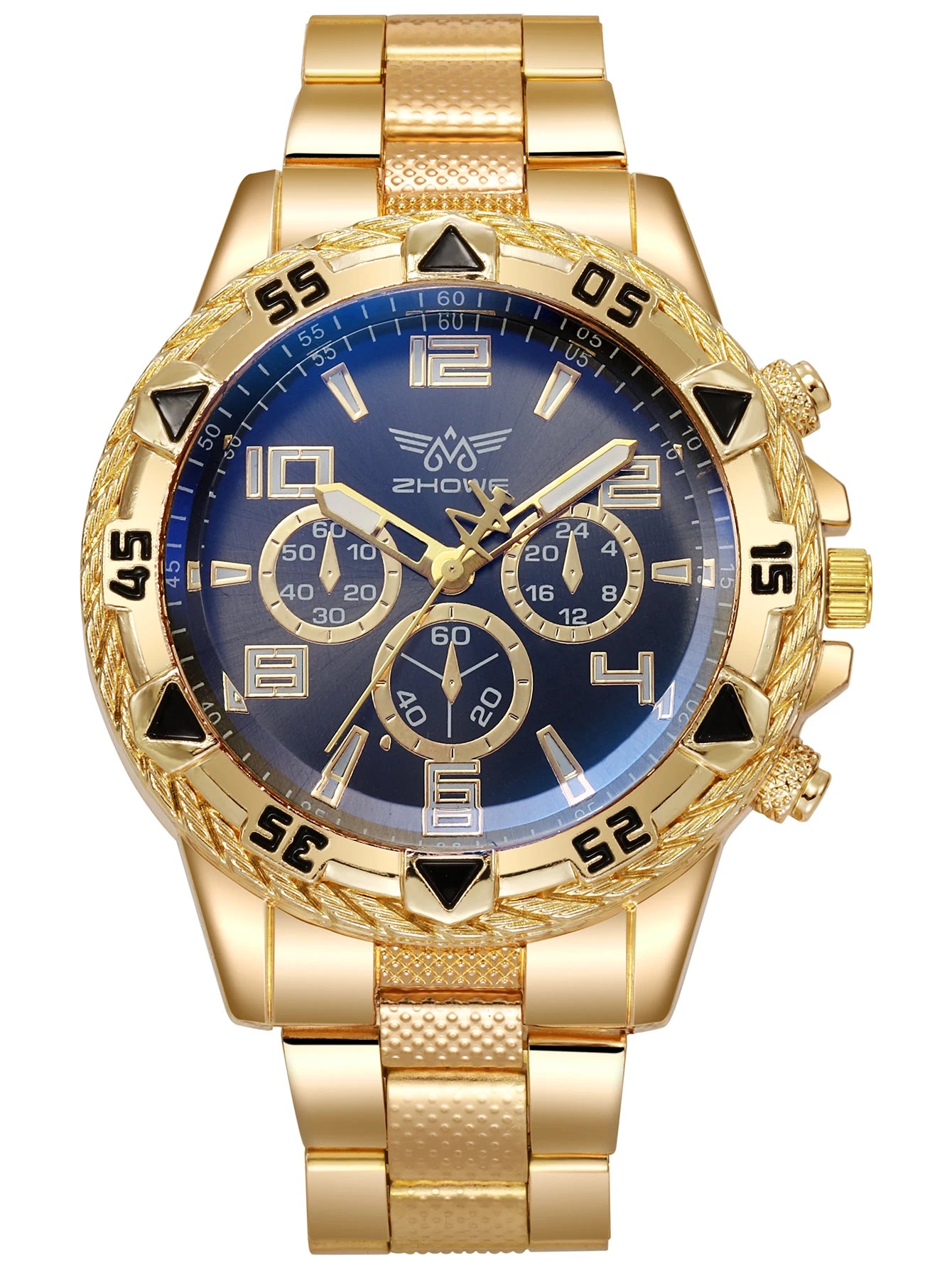 Luxury Men's Watch, Full Steel, Business Sport.