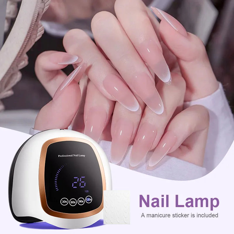 "180W UV LED Nail Lamp - Professional Gel & Acrylic Nail Dryer"