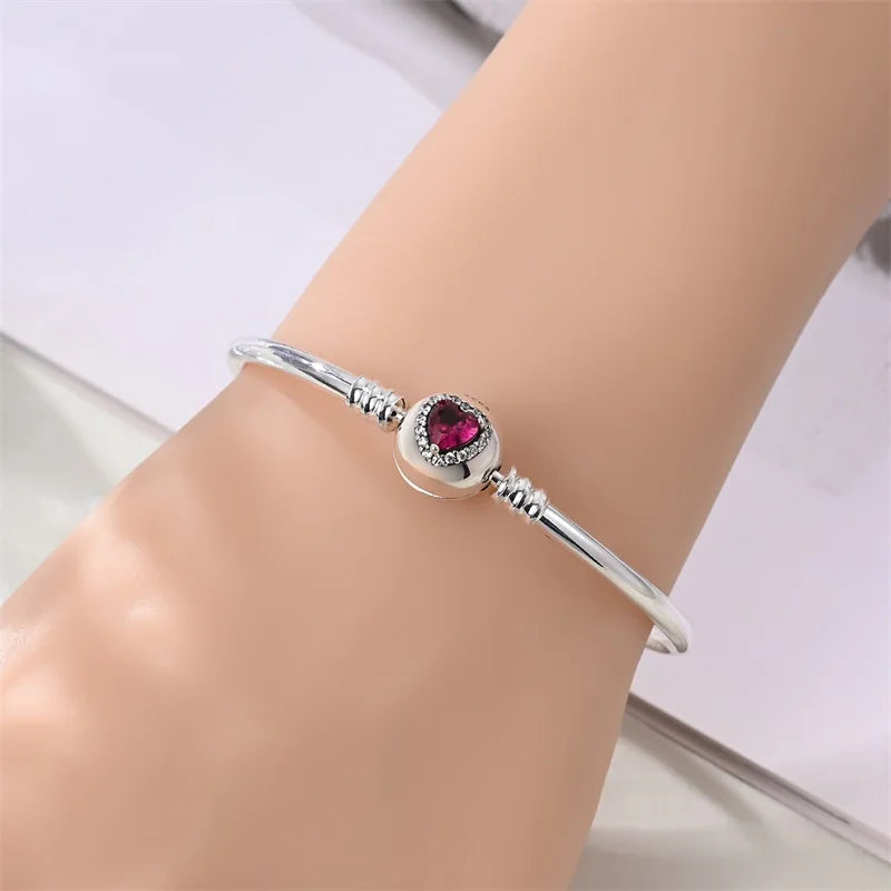 925 Sterling Silver Charm Bracelet for Women”