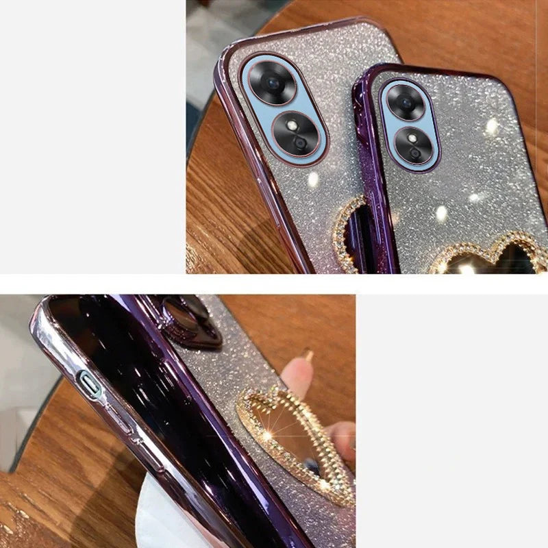 Luxury Glitter Diamond Mirror Cover – OPPO Reno