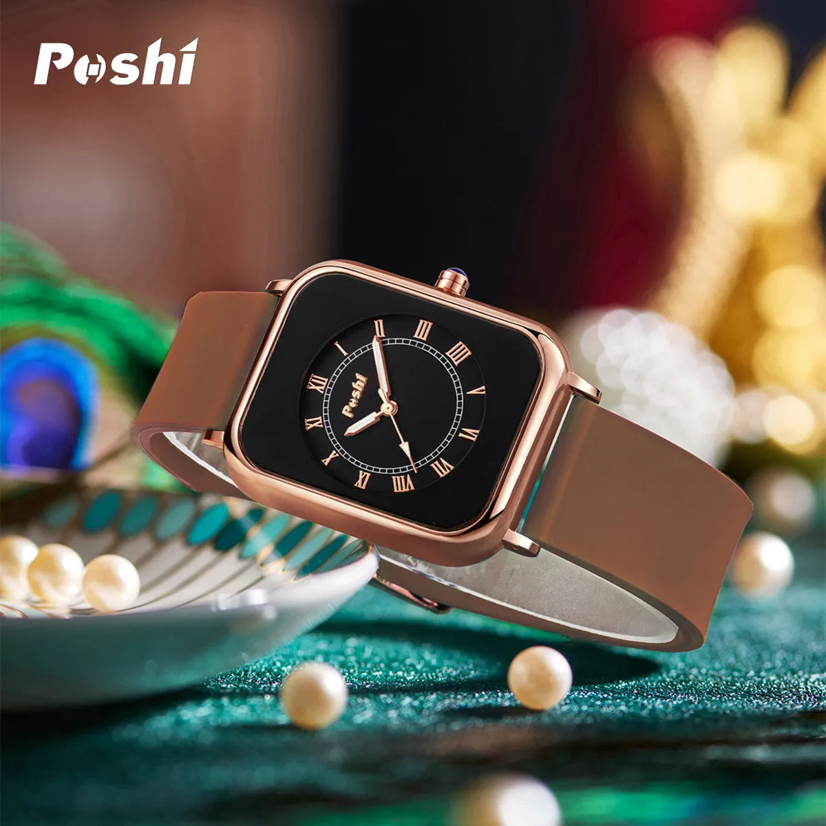 POSHI Fashion Women's Silicone Quartz Watch