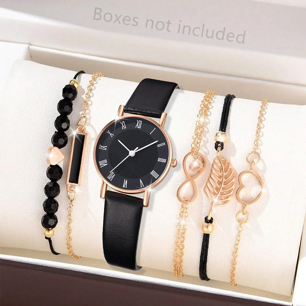 6PCS Women's Fashion Watch Set