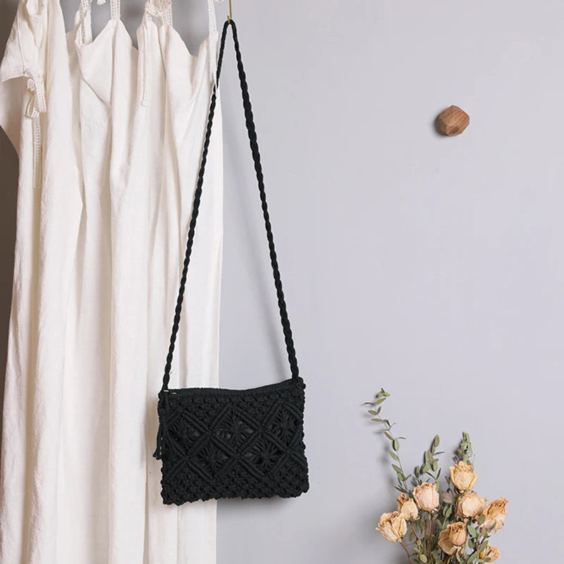 Straw Woven Crossbody Bag