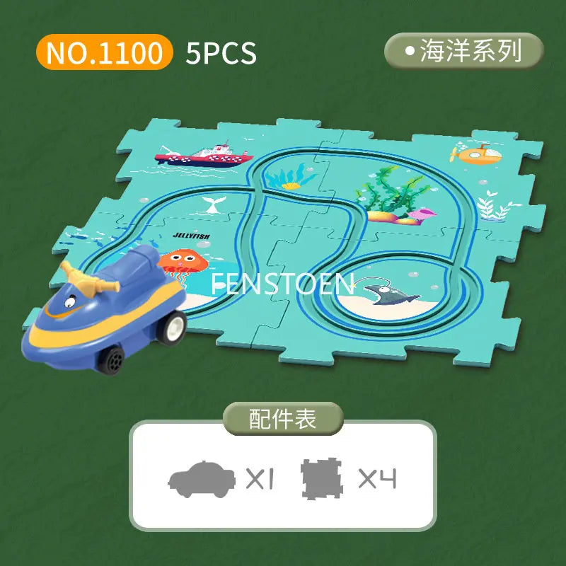 Children’s DIY Electric Railroad Car – Fun Assembly Toy