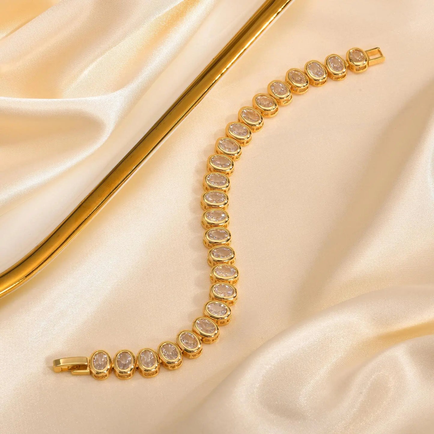 Chunky CZ Tennis Bracelet – Hip Hop Style