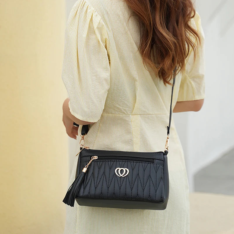 Embroidery PU Crossbody