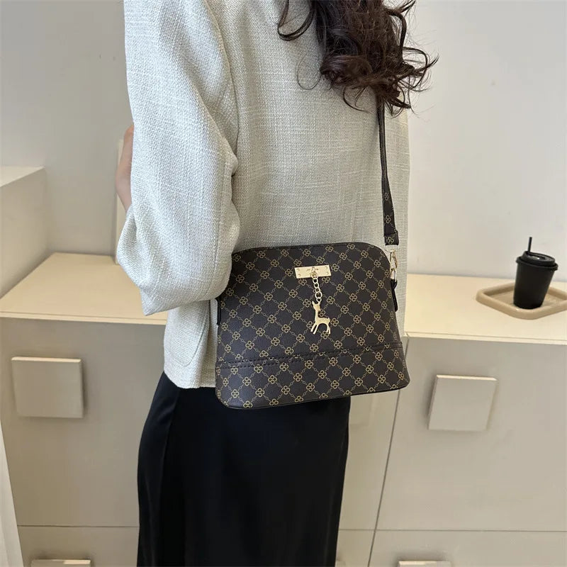 PU Leather Deer Pendant Bag