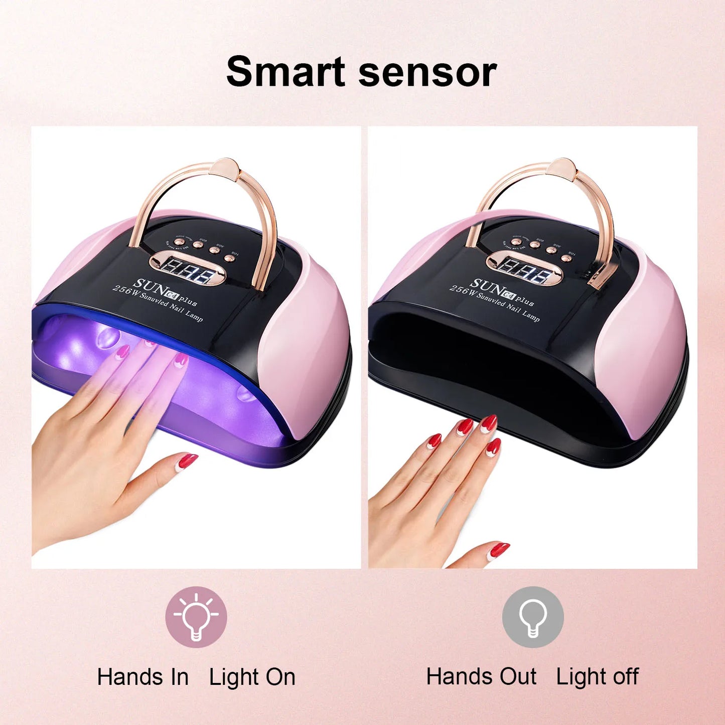 "57 LED Nail Lamp – Fast Gel Polish Dryer with Smart Sensor"