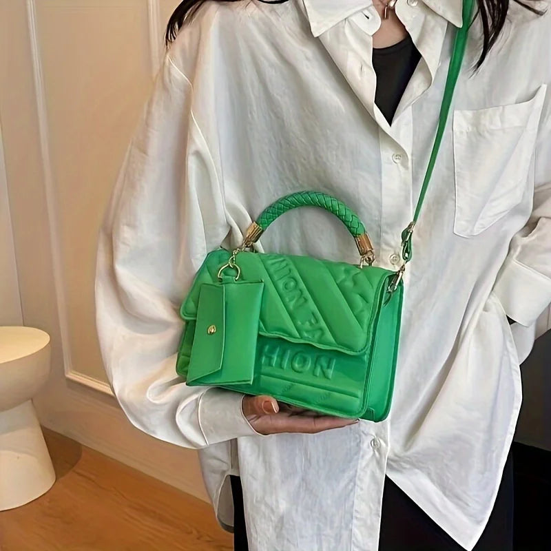 Stylish Women's Crossbody Purse with Coin Pouch