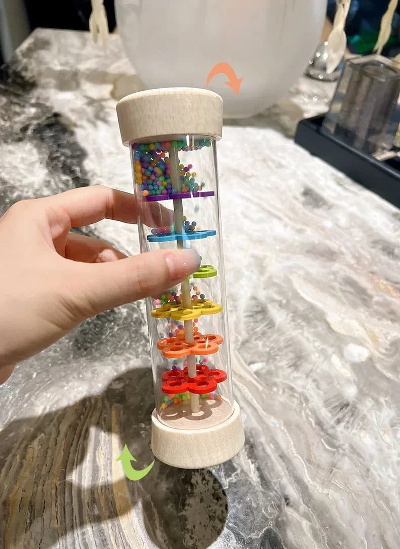 Baby Wooden Rainmaker Toy – Soothing Rain Sound