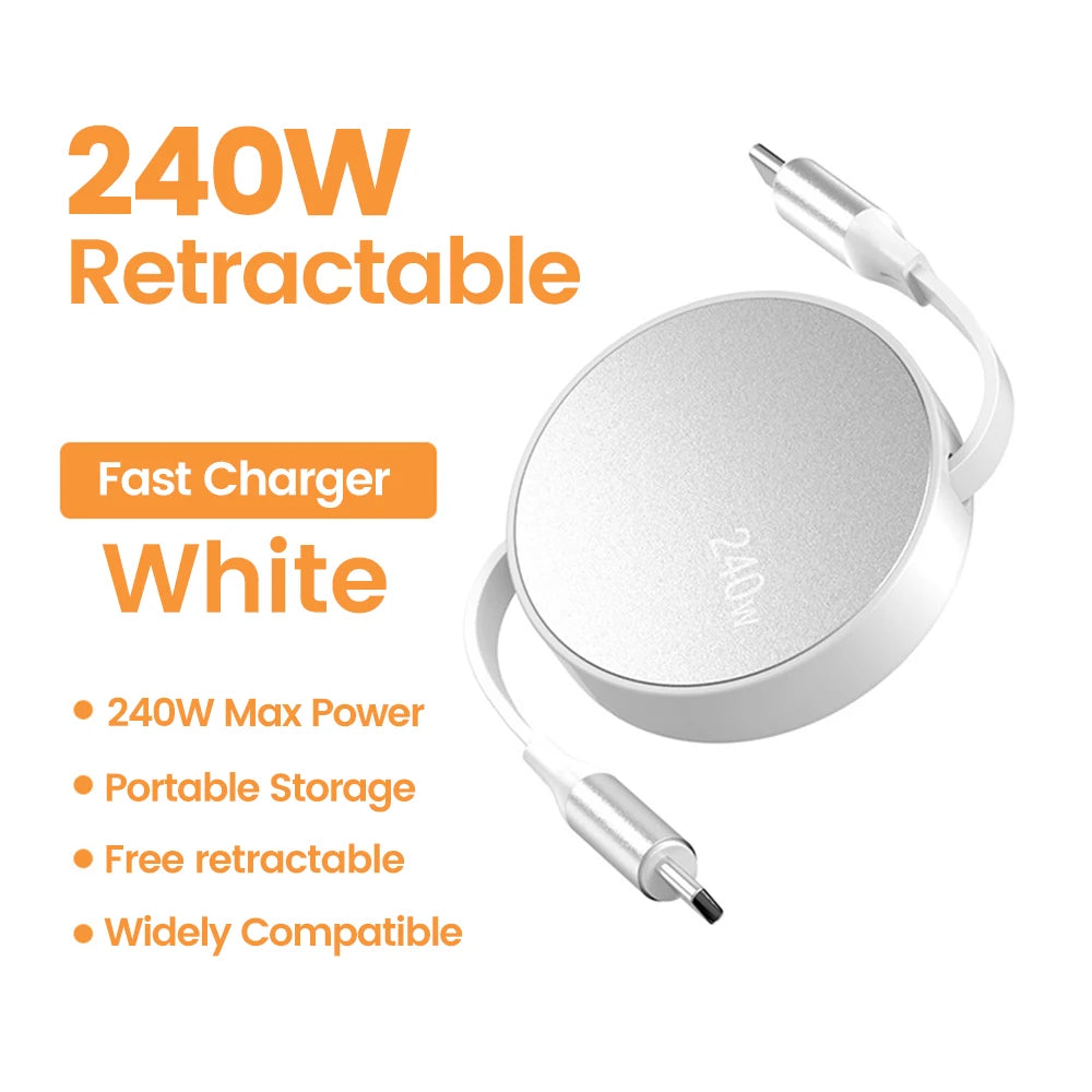 Retractable PD Fast Charge Cable