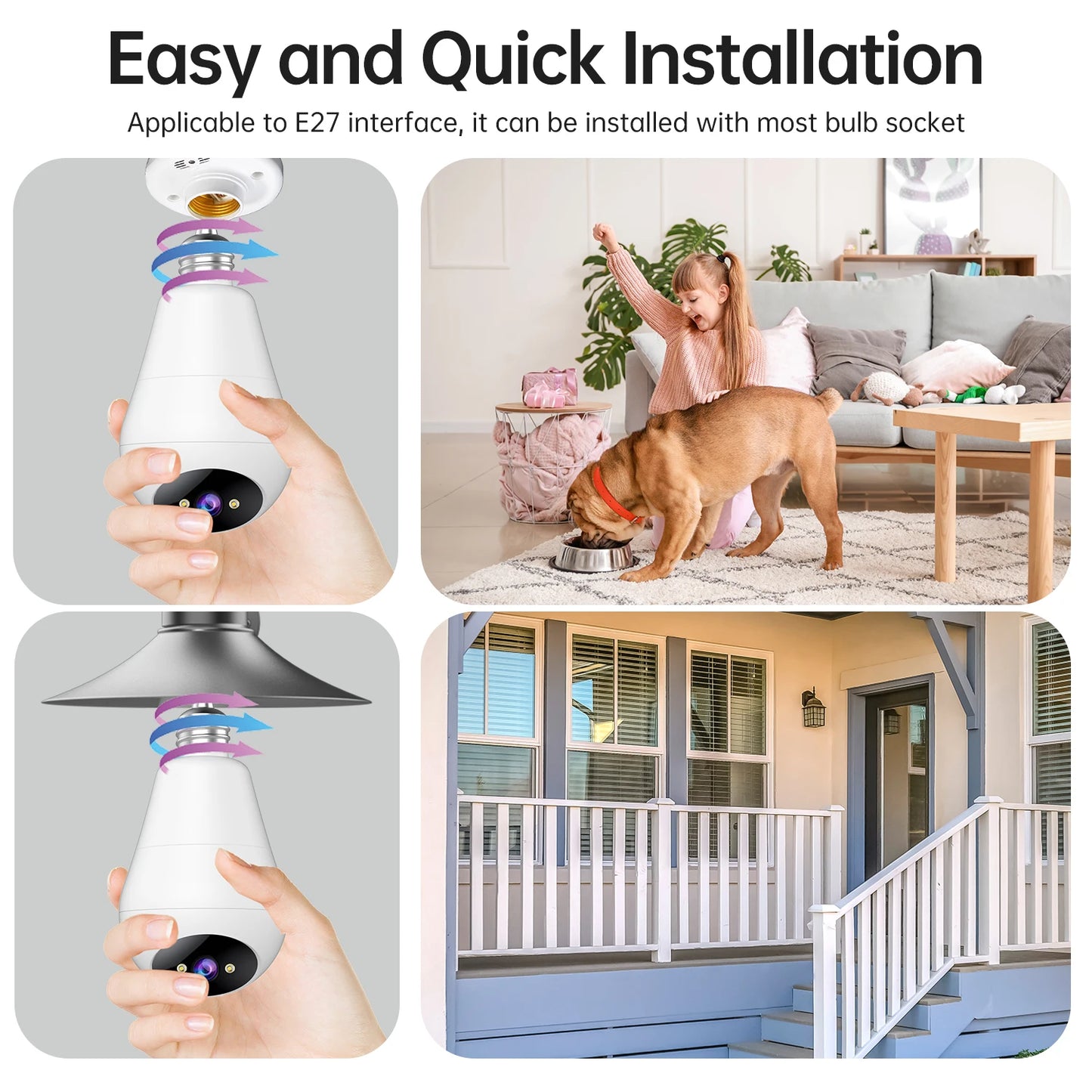 E27 WiFi Bulb Camera 3MP