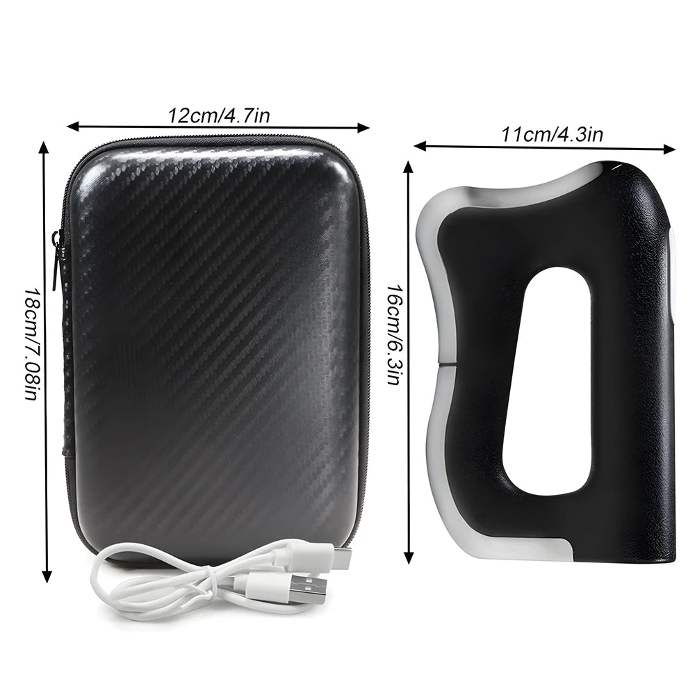 Electric Fascia Massager – Microcurrent Vibration & Warm Compress