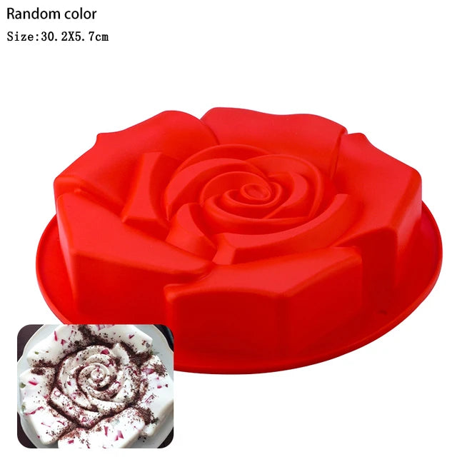 3D Silicone Pastry Mold – Random Colors for DIY Baking