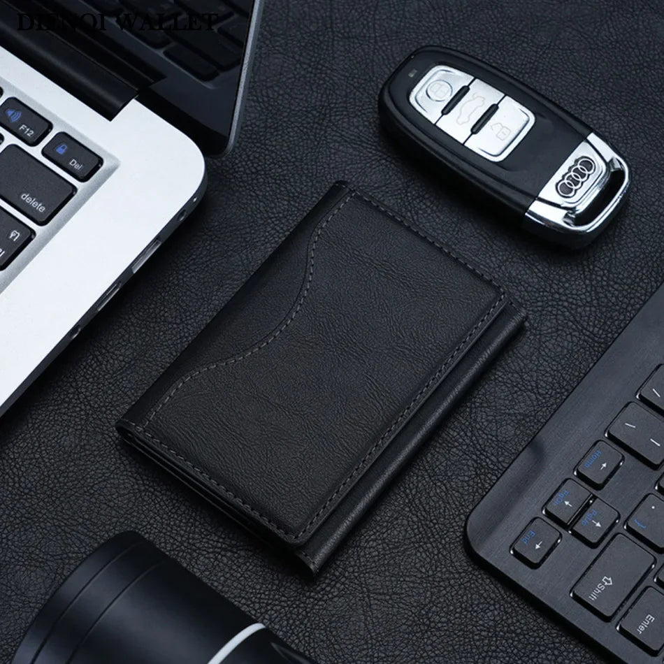 Magnetic Trifold Wallet with Magsafe – PU Leather