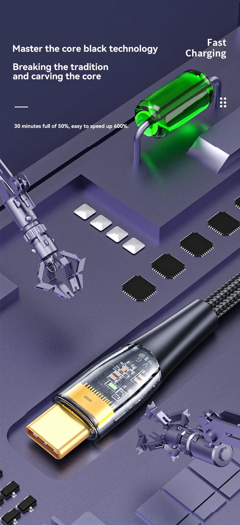 120W Fast USB-C Cable