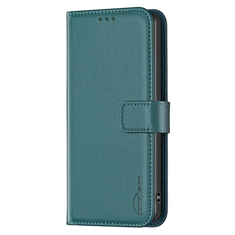 Luxury Magnetic Leather Wallet Cover – OPPO