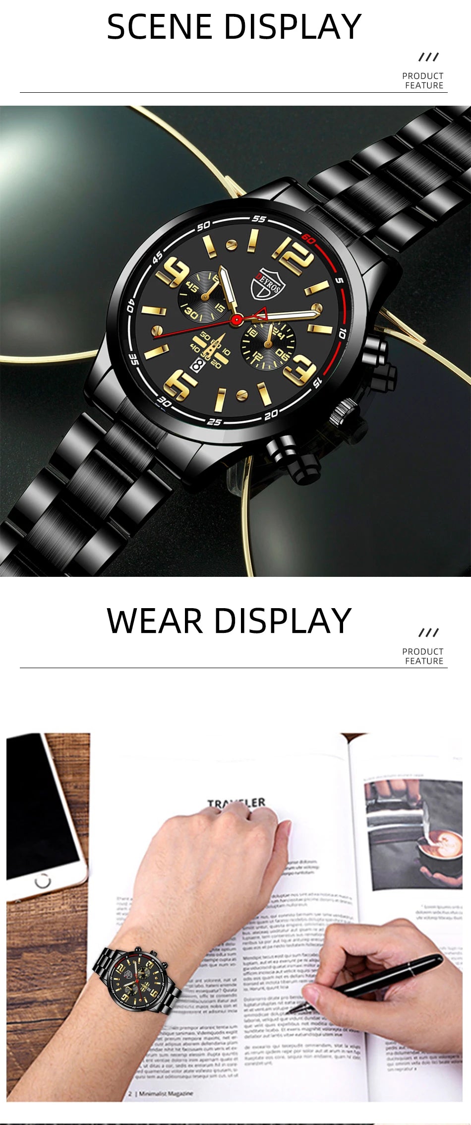 Men's Stainless Steel Business Watch