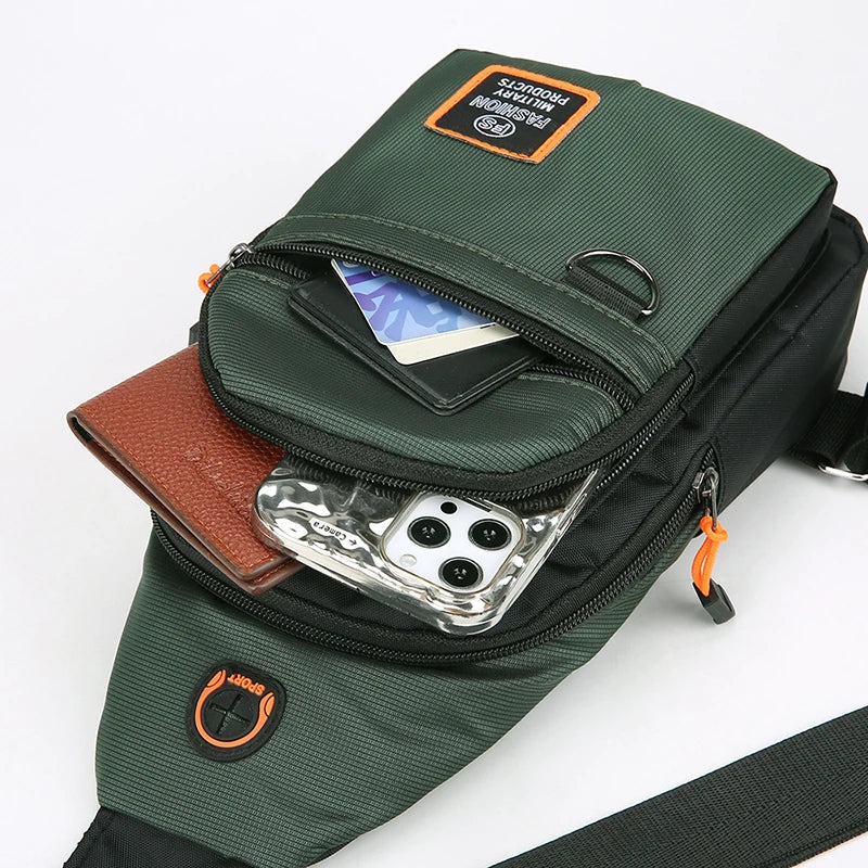 Men’s Large Capacity Chest & Crossbody Bag – Outdoor Sports
