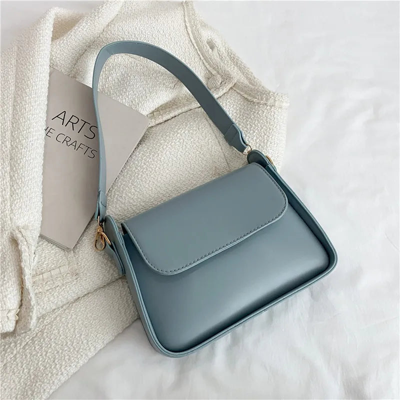 Trendy PU Flap Shoulder Bag