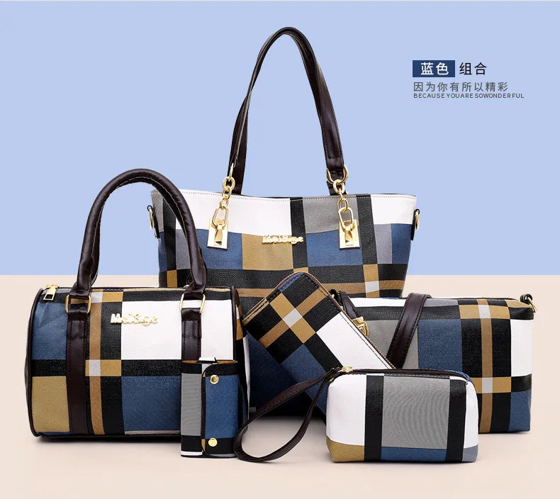 6-Piece Fashion Tote Set