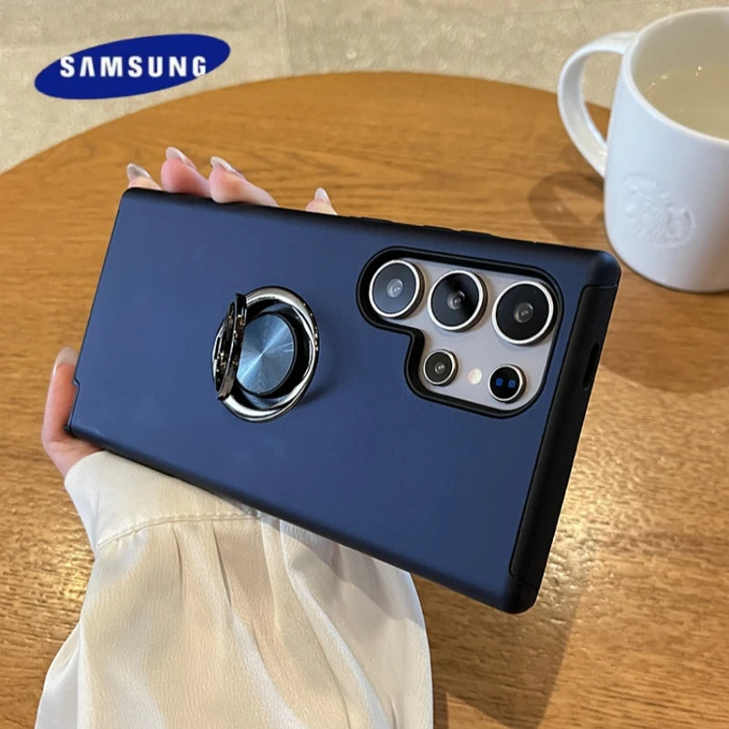 Shockproof Magnetic Ring Holder Cover – Samsung