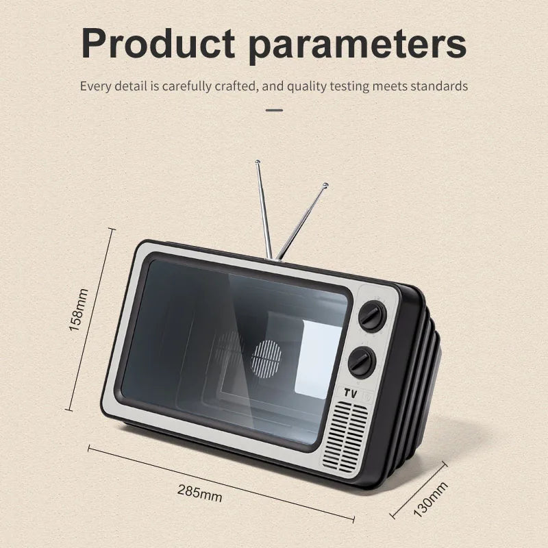 Retro TV Box Phone Magnifier – HD Display