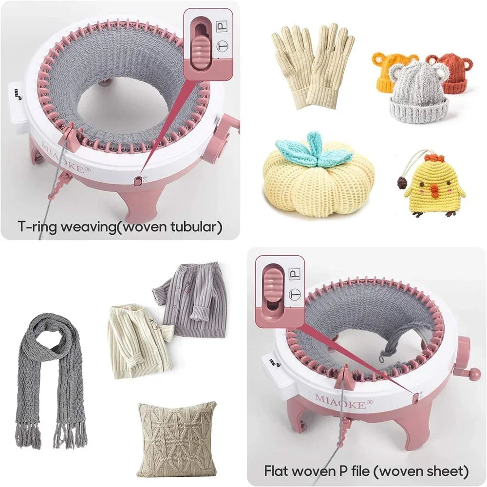 Sentro Hand Knitting Machine Kit – 22/40/48 Needles with Row Counter