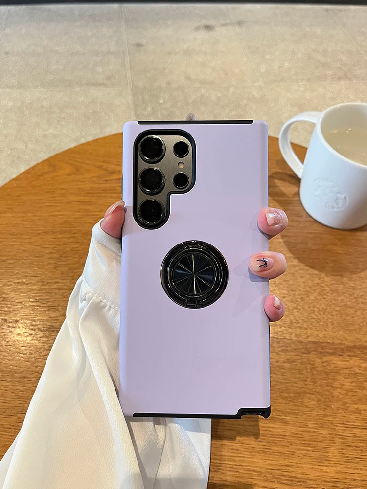 Shockproof Magnetic Ring Holder Cover – Samsung