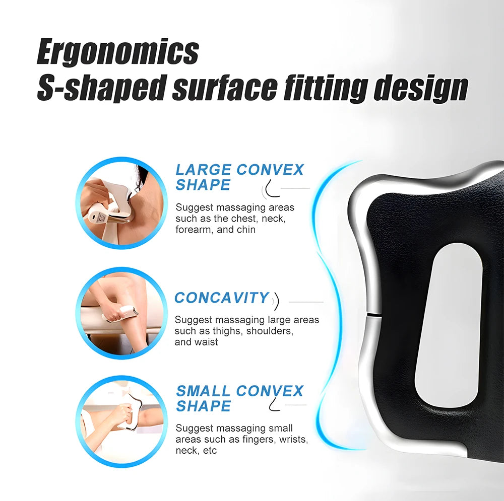 Electric Fascia Massager – Microcurrent Vibration & Warm Compress
