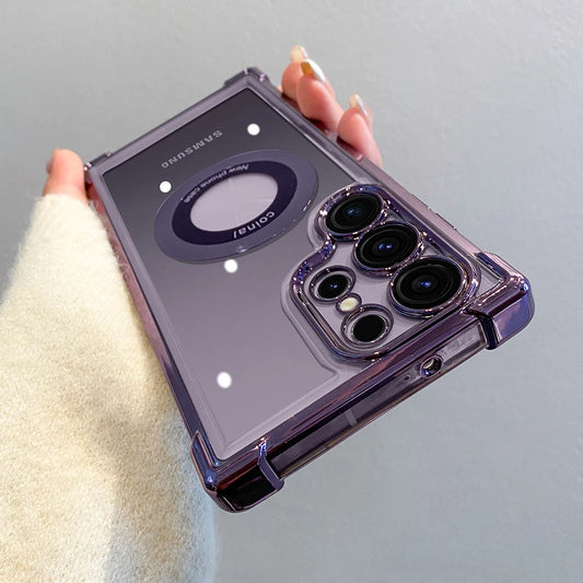 Luxury Magnetic Wireless Charge Cover – Samsung