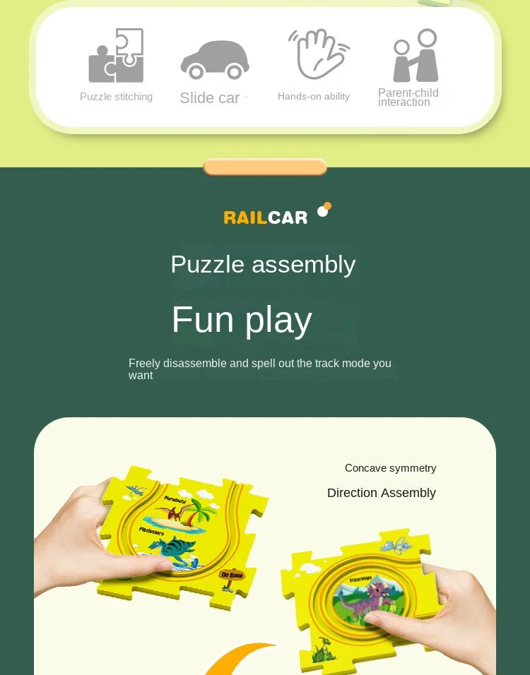 Children’s DIY Electric Railroad Car – Fun Assembly Toy