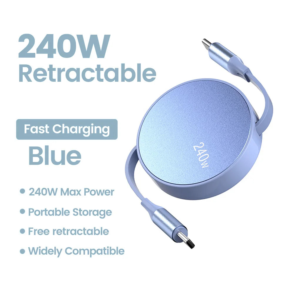 Retractable PD Fast Charge Cable