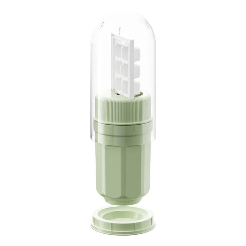 in-1 Rotating Silicone Ice Cube & Popsicle Mold with Lid