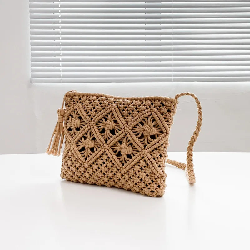 Straw Woven Crossbody Bag