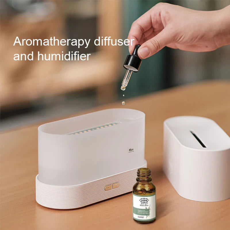 Kinscoter Aroma Diffuser – Ultrasonic Cool Mist & Flame LED Lamp