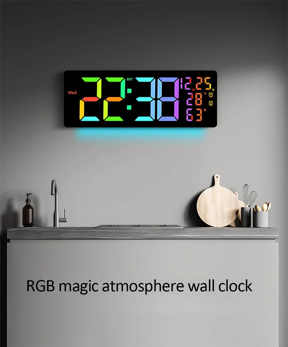 Color-Changing LED Wall Clock – Dynamic Room Decor