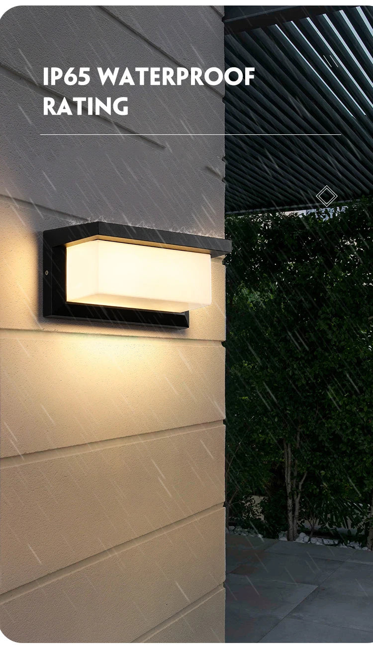LED Porch & Garden Wall Lamp – Weatherproof Outdoor Lighting