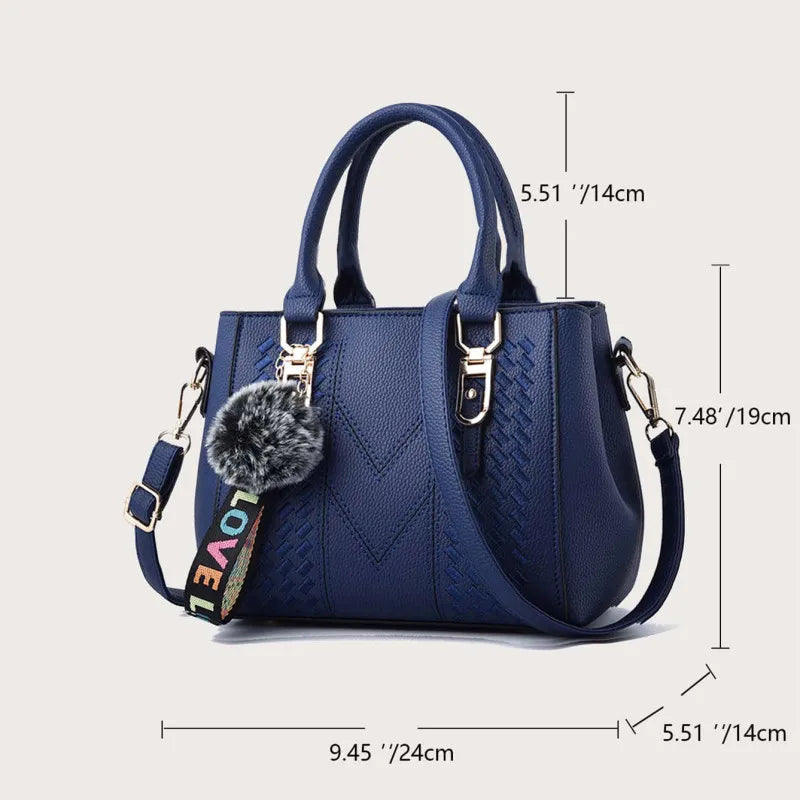 Women PU Leather Handbags Large Tote