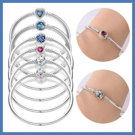 925 Sterling Silver Charm Bracelet for Women”