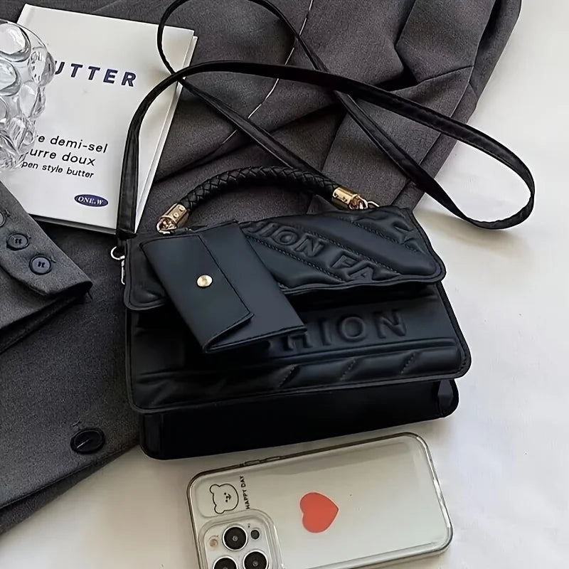 Stylish Women's Crossbody Purse with Coin Pouch