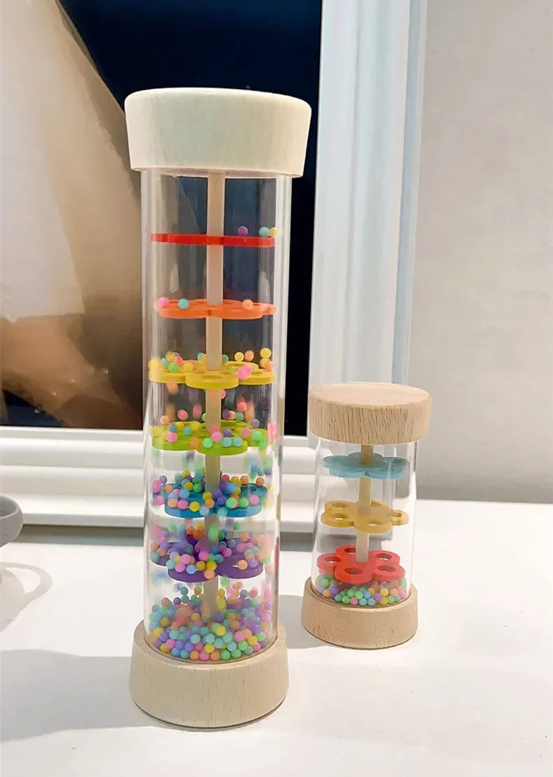 Baby Wooden Rainmaker Toy – Soothing Rain Sound